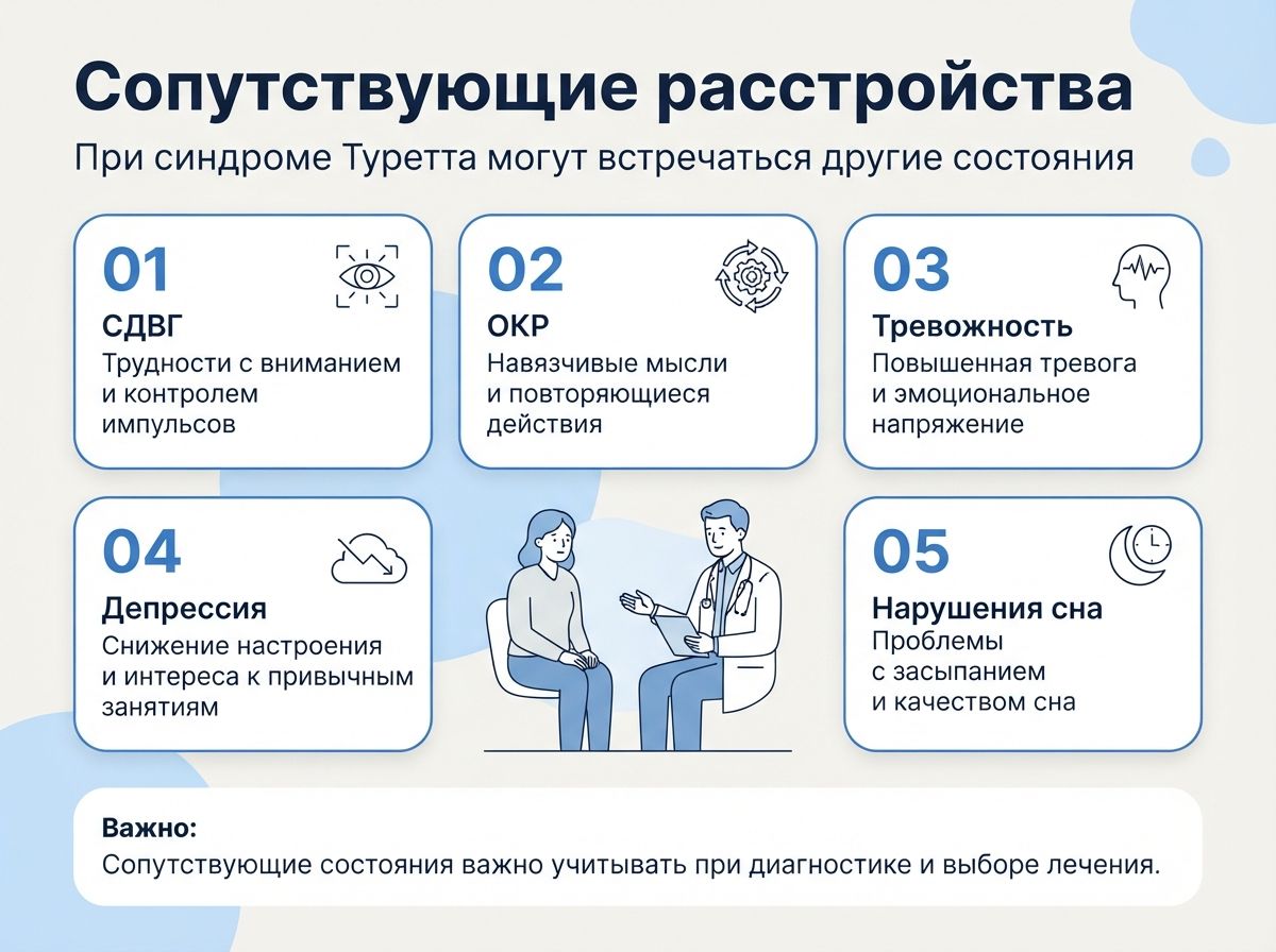 Лечение синдрома Туретта в Актаныше инфографика